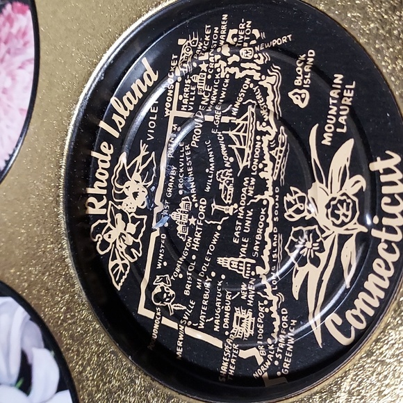 Vintage State of Rhode Island & Connecticut Drink Serving Tray - Picture 6 of 8